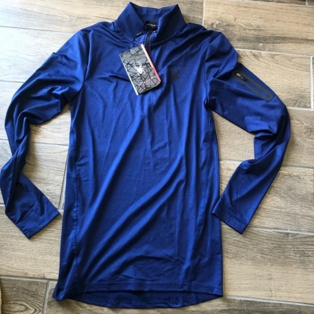 Mens small- spyder active top navy